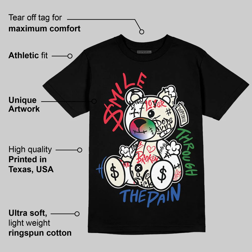 “285” Atlanta 11s DopeSkill T-Shirt Smile Through The Pain Graphic - Image 3