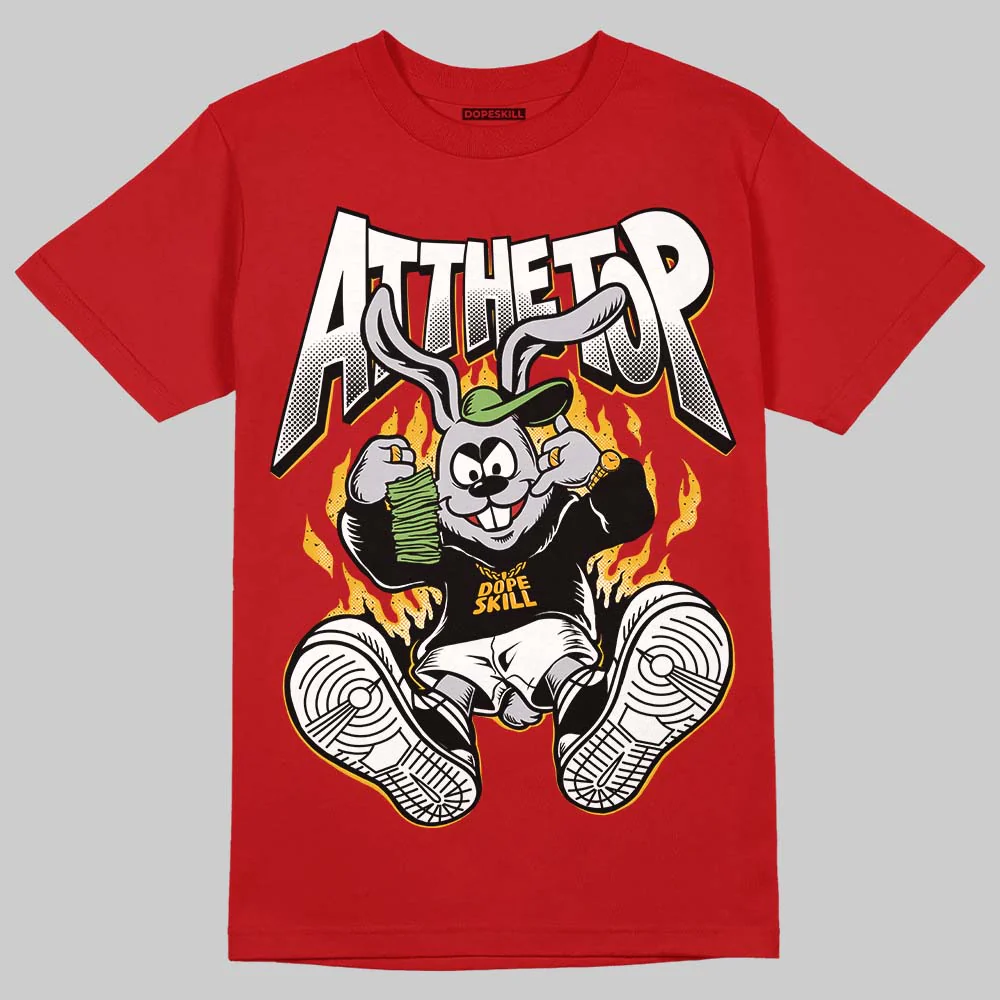 AJ 13 Chicago True Red Cherry DopeSkill T-Shirt At The Top Graphic - Image 3