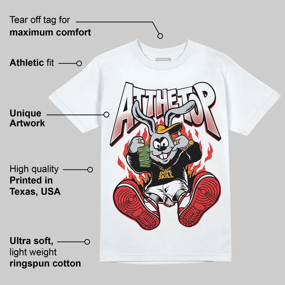 AJ 13 Chicago True Red Cherry DopeSkill T-Shirt At The Top Graphic - Image 4