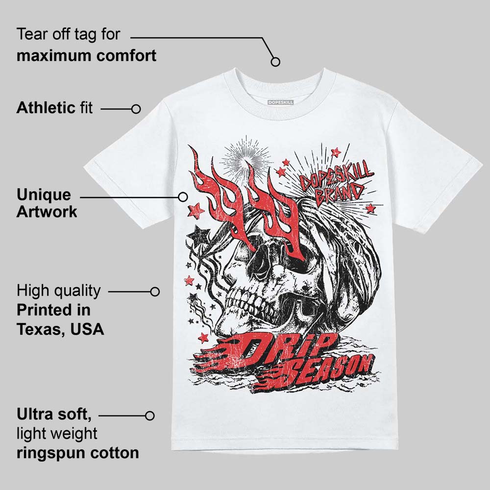 AJ 13 Chicago True Red Cherry DopeSkill T-Shirt Drip Season Graphic - Image 4