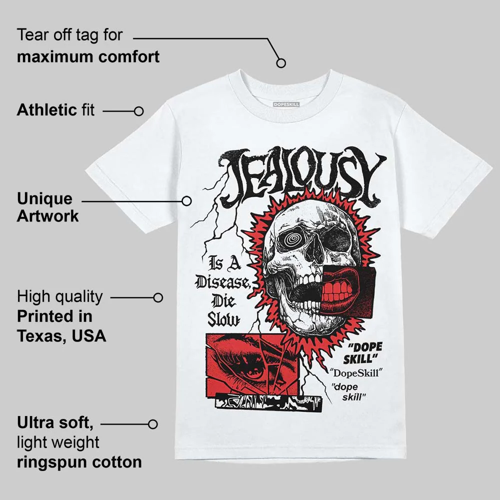 AJ 13 Chicago True Red Cherry DopeSkill T-Shirt Jealousy Graphic - Image 4