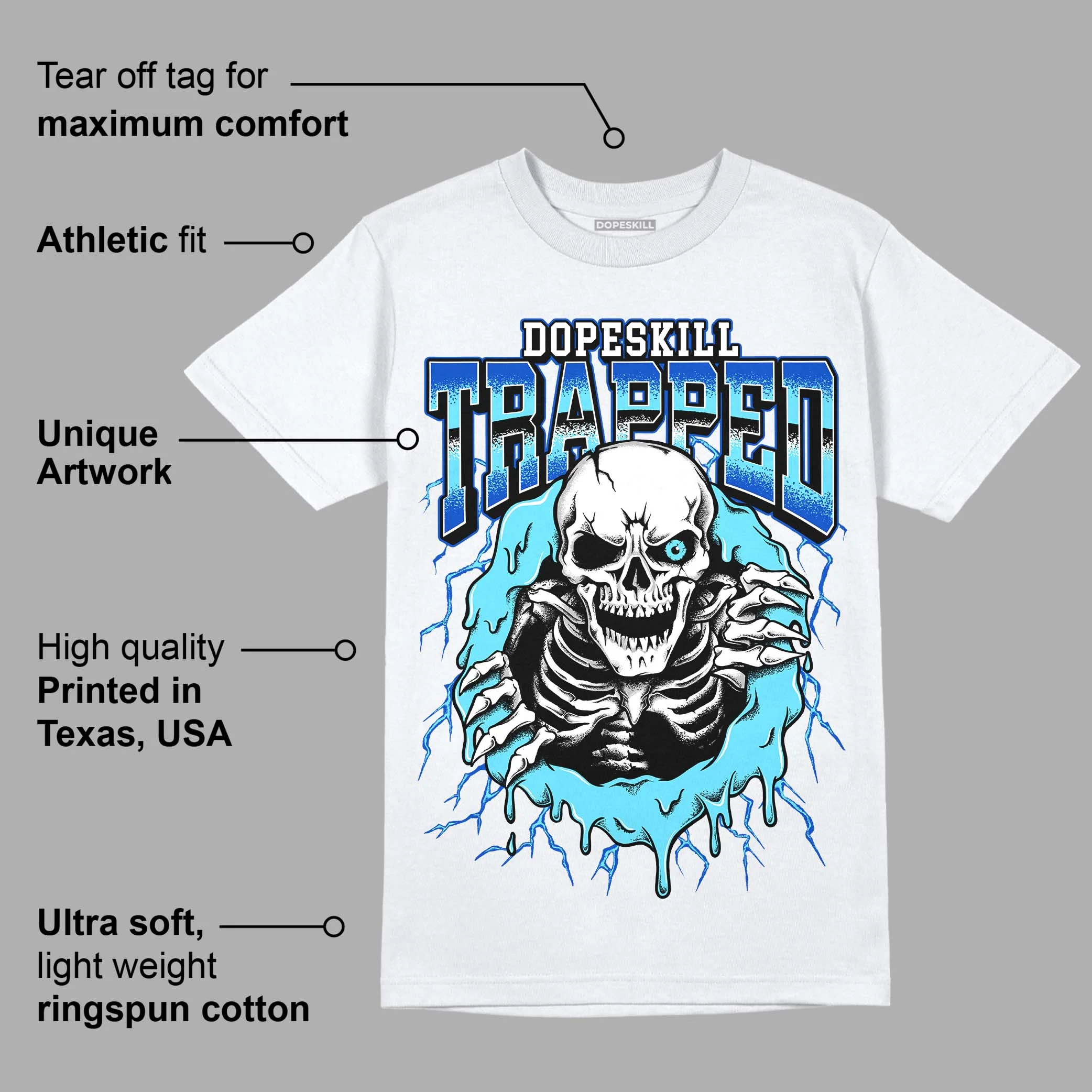 SB Dunk Argon DopeSkill T-Shirt Trapped Halloween Graphic - Image 3