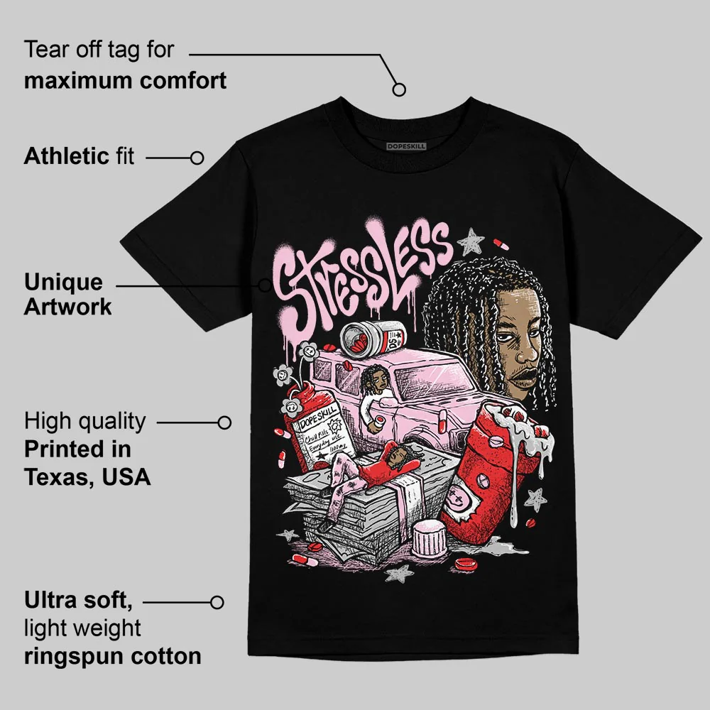 Awake NY x Arctic Pink 5s DopeSkill T-Shirt Stressless Graphic - Image 3