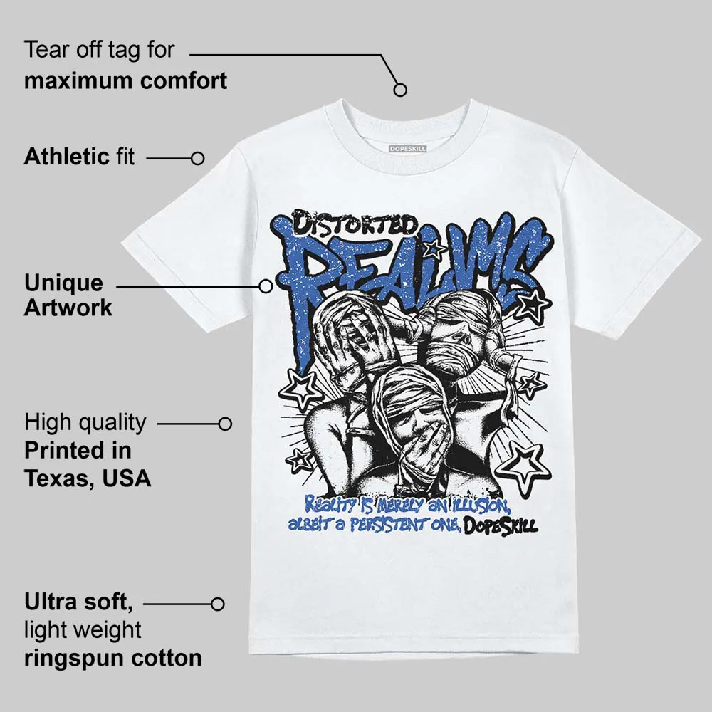 Awake NY x Racer Blue 5s DopeSkill T-Shirt Distorted Realms Graphic - Image 3