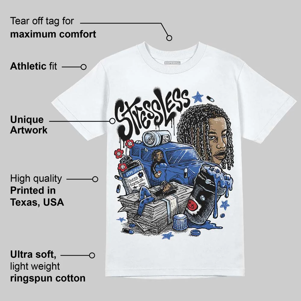 Awake NY x Racer Blue 5s DopeSkill T-Shirt Stressless Graphic - Image 3