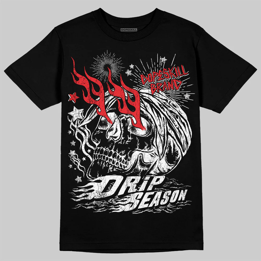 Black and White Collection DopeSkill T-Shirt Drip Season Graphic