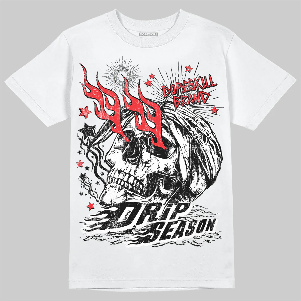 Black and White Collection DopeSkill T-Shirt Drip Season Graphic - Image 2