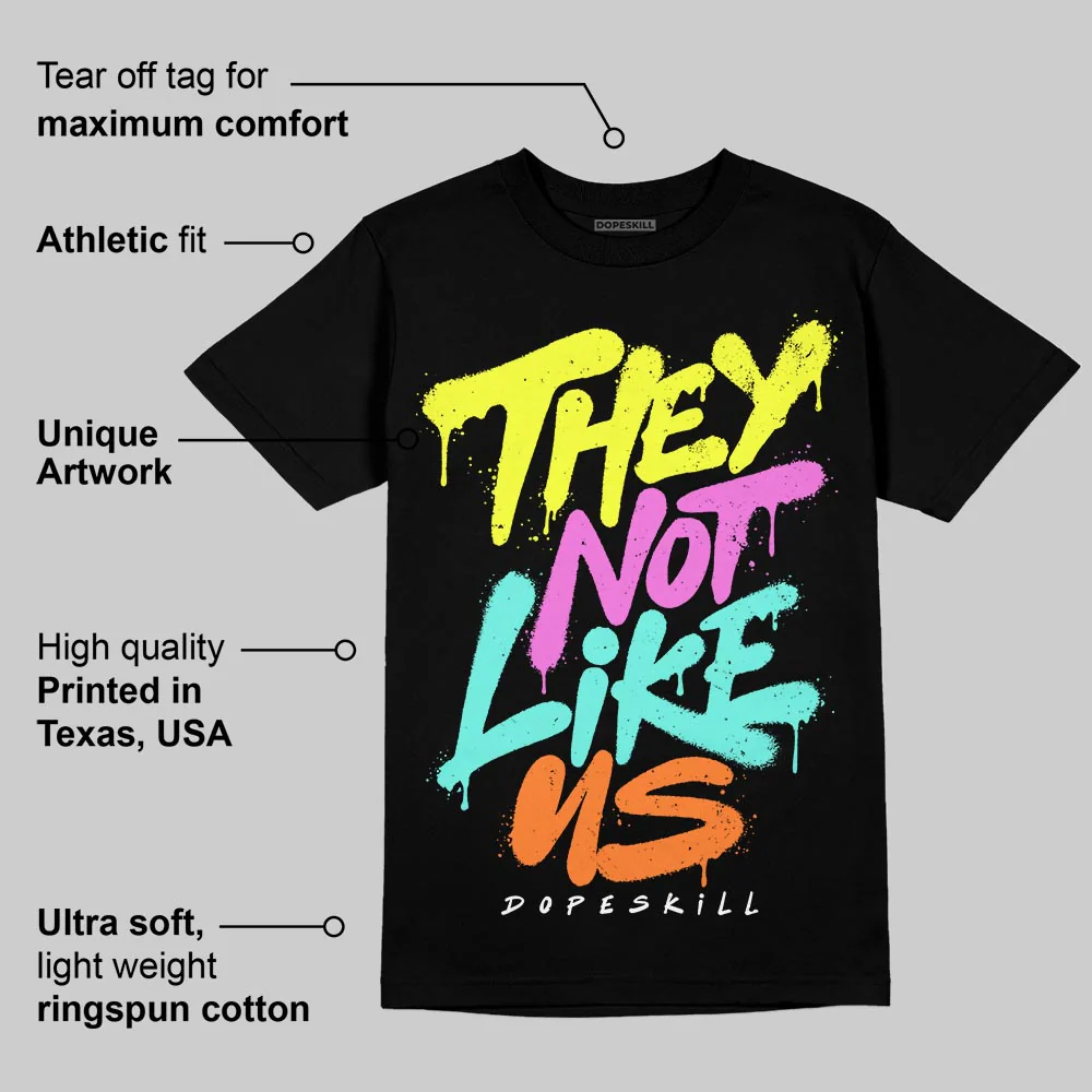 Black and White Collection DopeSkill T-Shirt They Not Like Us Graphic - Image 3