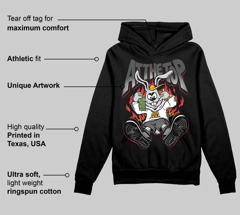 Black Cat 4s DopeSkill Hoodie Sweatshirt At The Top Graphic - Image 3
