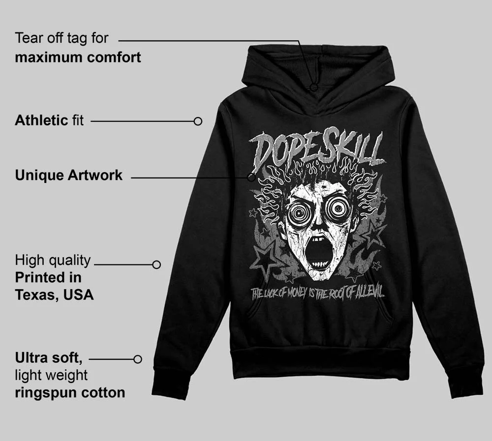 Black Cat 4s DopeSkill Hoodie Sweatshirt Root of Evil Graphic - Image 3