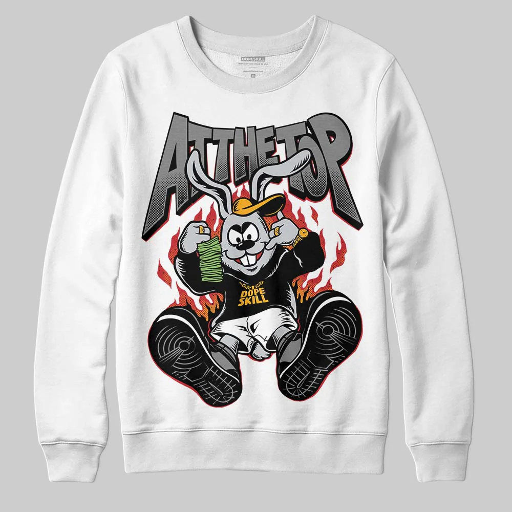 Black Cat 4s DopeSkill Sweatshirt At The Top Graphic - Image 2