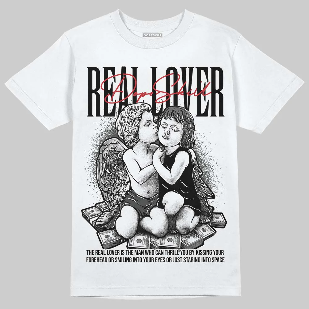 Black Cat 4s DopeSkill T-Shirt Real Lover Graphic - Image 2