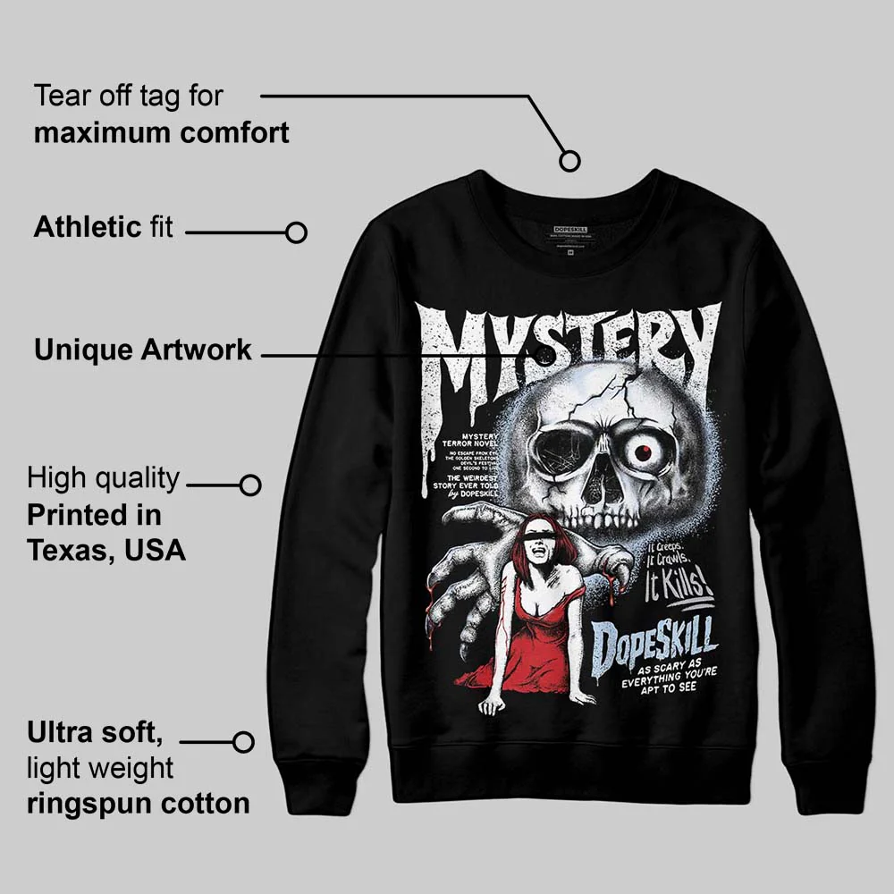 Black Metallic Reimagined 5s DopeSkill Sweatshirt Mystery Ghostly Grasp Graphic - Image 3