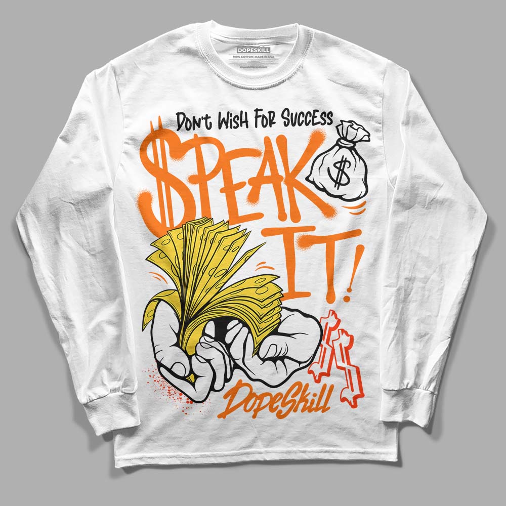 Black Tour Yellow AJ 4 Thunder DopeSkill Long Sleeve T-Shirt Speak It Graphic - Image 2