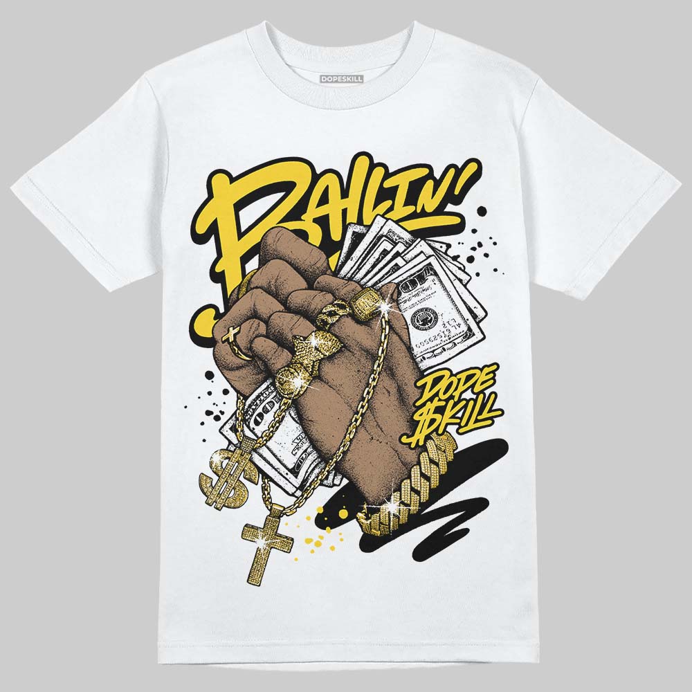 Black Tour Yellow AJ 4 Thunder DopeSkill T-Shirt Always Ballin' Graphic - Image 2