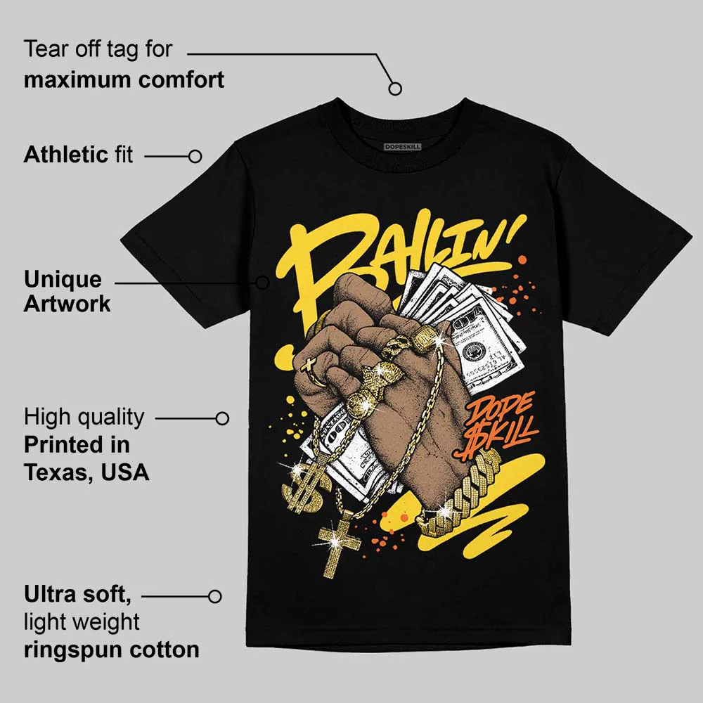 Black Tour Yellow AJ 4 Thunder DopeSkill T-Shirt Always Ballin' Graphic - Image 3