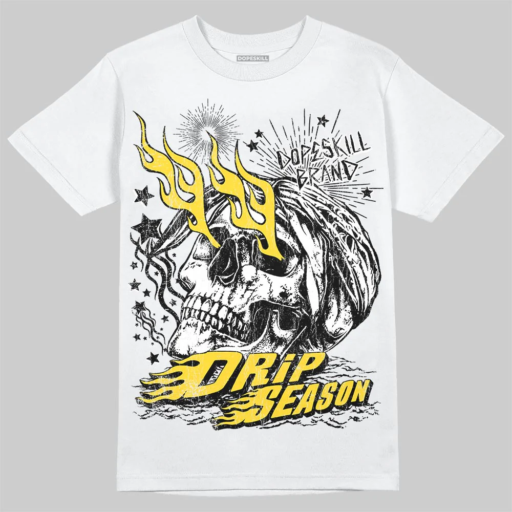 Black Tour Yellow AJ 4 Thunder DopeSkill T-Shirt Drip Season Graphic - Image 2