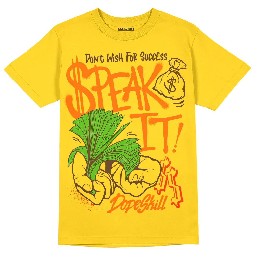 Black Tour Yellow AJ 4 Thunder DopeSkill Unisex T-Shirt Speak It Graphic - Image 3