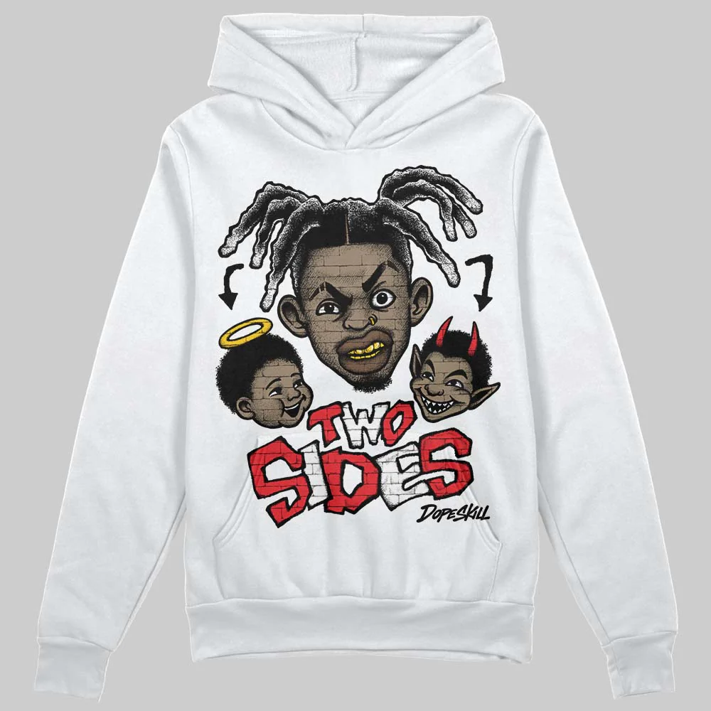 Black/White 'Two Sides' DopeSkill Graphic Hoodie - Image 2