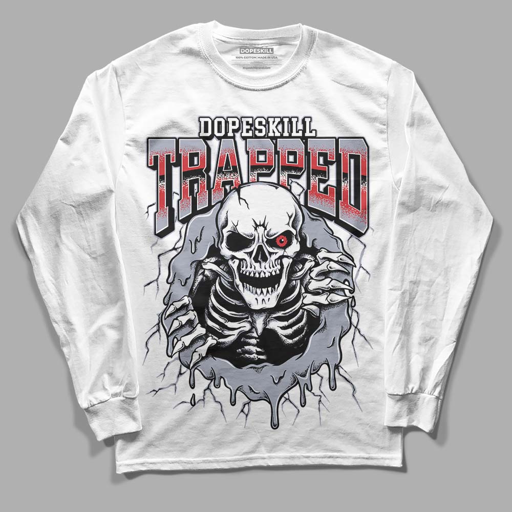 Bred Reimagined 4s DopeSkill Long Sleeve T-Shirt Trapped Halloween Graphic - Image 2