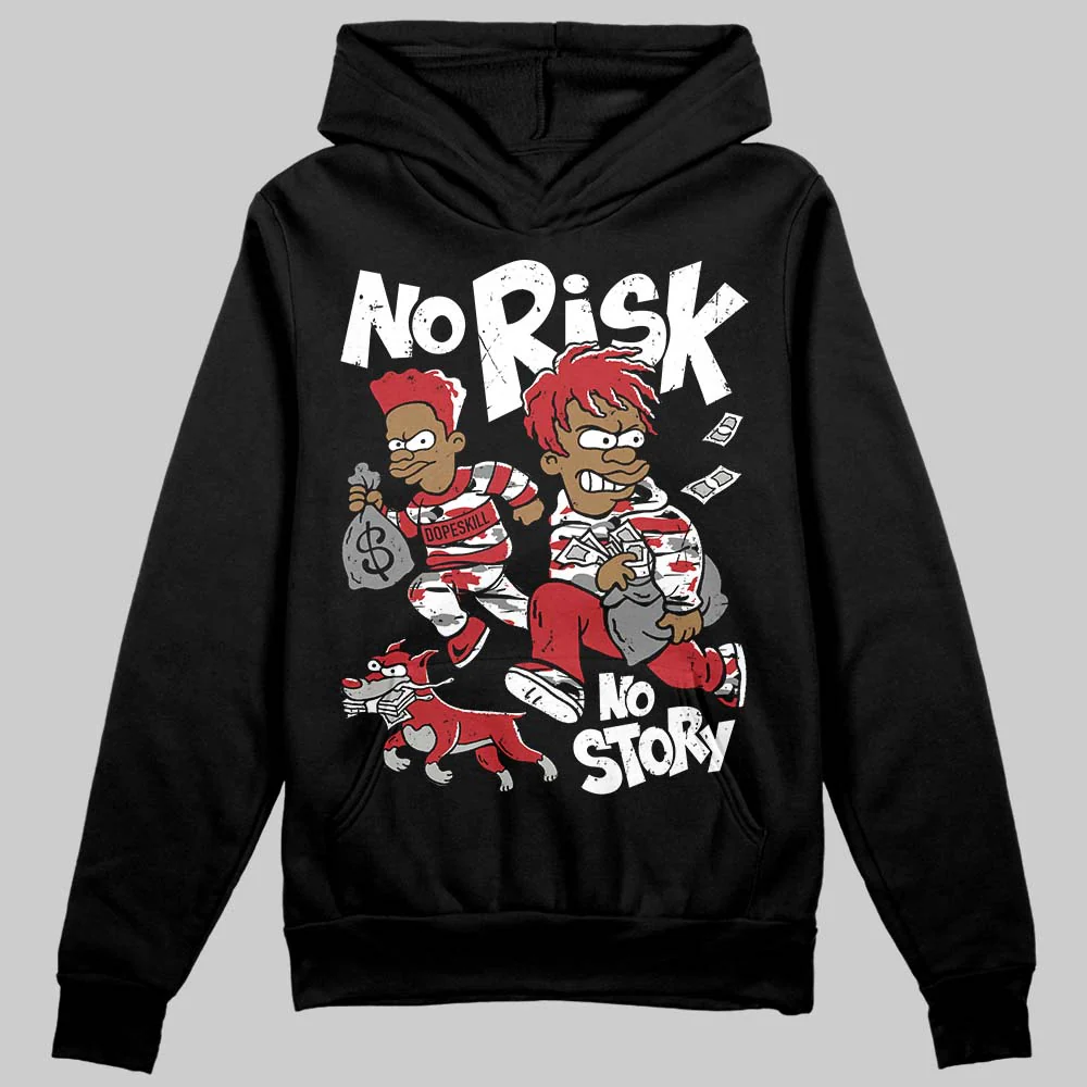 Bugs Bunny 8s DopeSkill Hoodie Sweatshirt No Risk No Story Graphic - Image 2