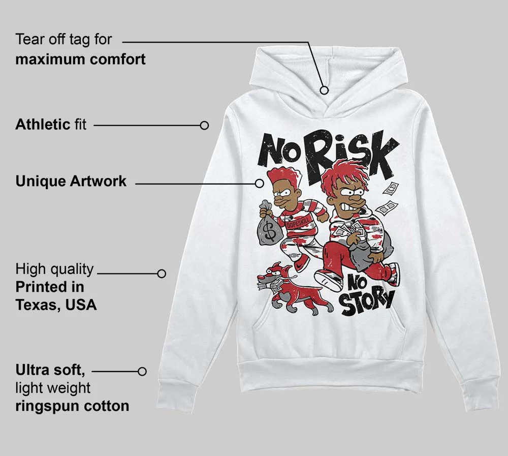 Bugs Bunny 8s DopeSkill Hoodie Sweatshirt No Risk No Story Graphic - Image 3