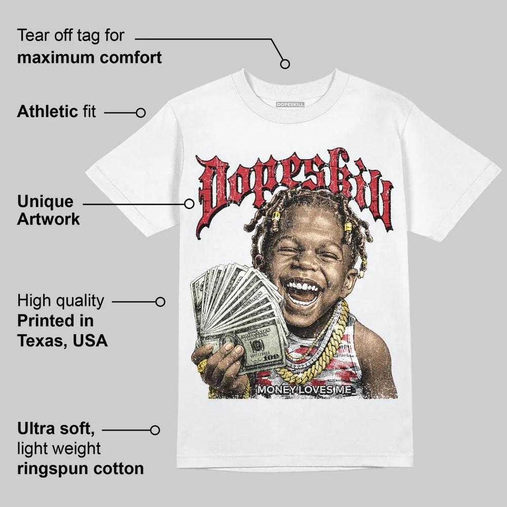 Bugs Bunny 8s DopeSkill T-Shirt Money Loves Me Graphic - Image 3