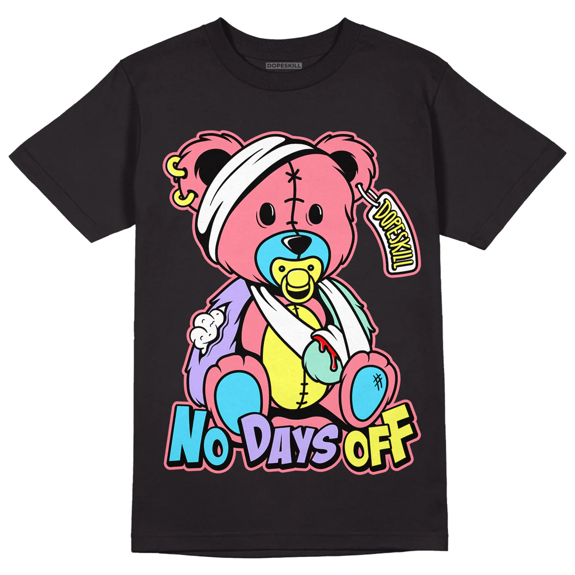 Candy Easter Dunk Low DopeSkill T-Shirt Hurt Bear Graphic - Image 2