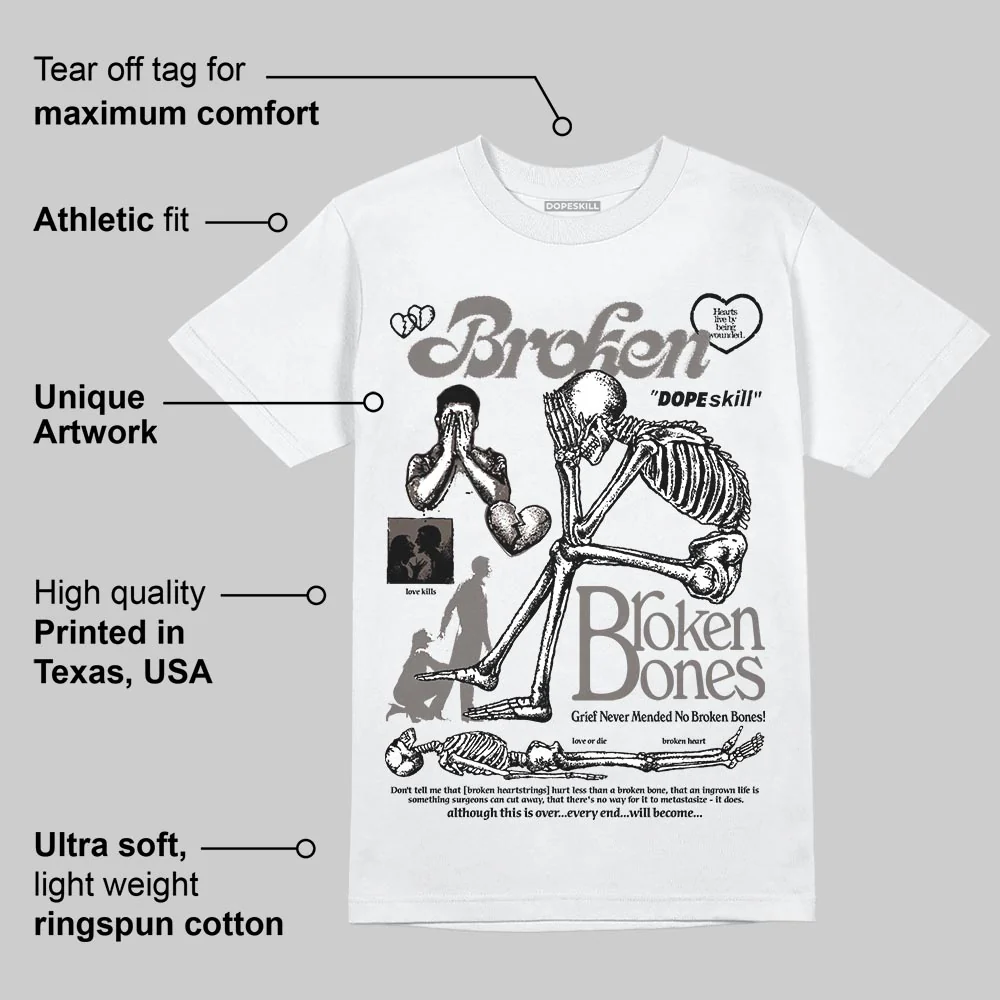 Cave Stone 4s DopeSkill T-Shirt Broken Bones Graphic - Image 3