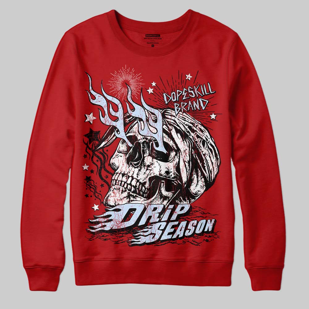 Cherry 11s DopeSkill Sweatshirt Drip Season Graphic - Image 3