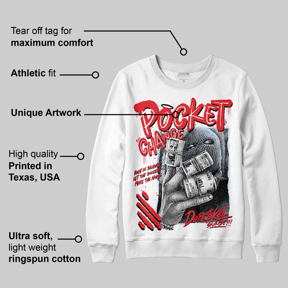 Cherry 11s DopeSkill Sweatshirt Pocket Change Graphic - Image 4