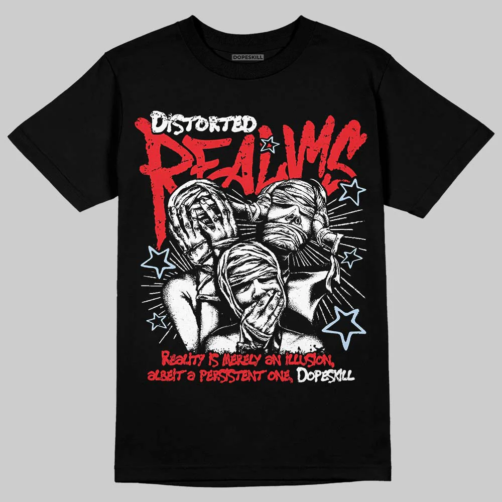 Cherry 11s DopeSkill T-Shirt Distorted Realms Graphic - Image 2