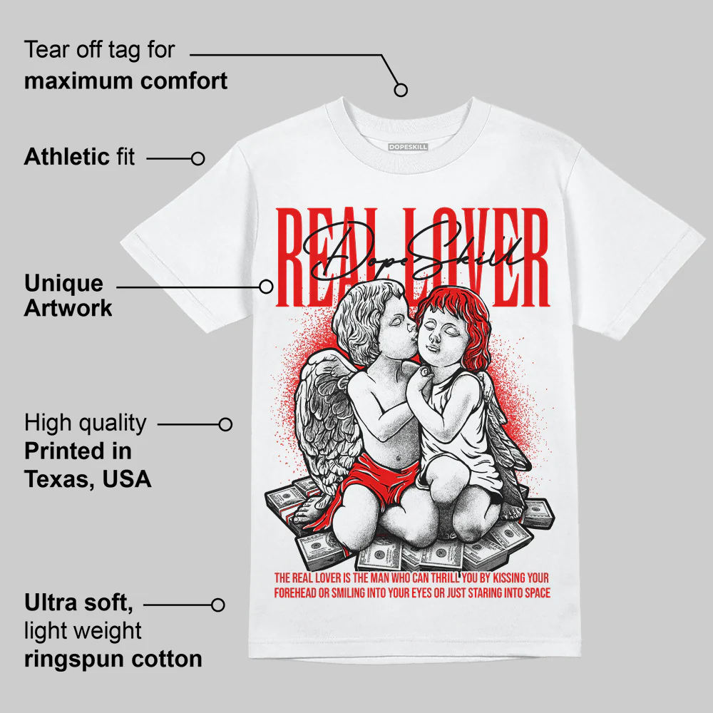Cherry 11s DopeSkill Unisex T-Shirt Real Lover Graphic - Image 3