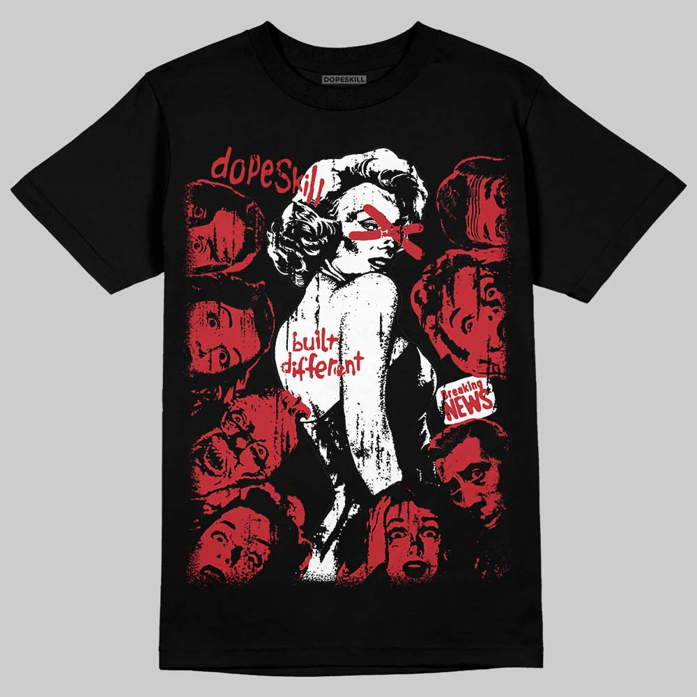 Chicago OG 1s DopeSkill T-Shirt Built Different Graphic - Image 2
