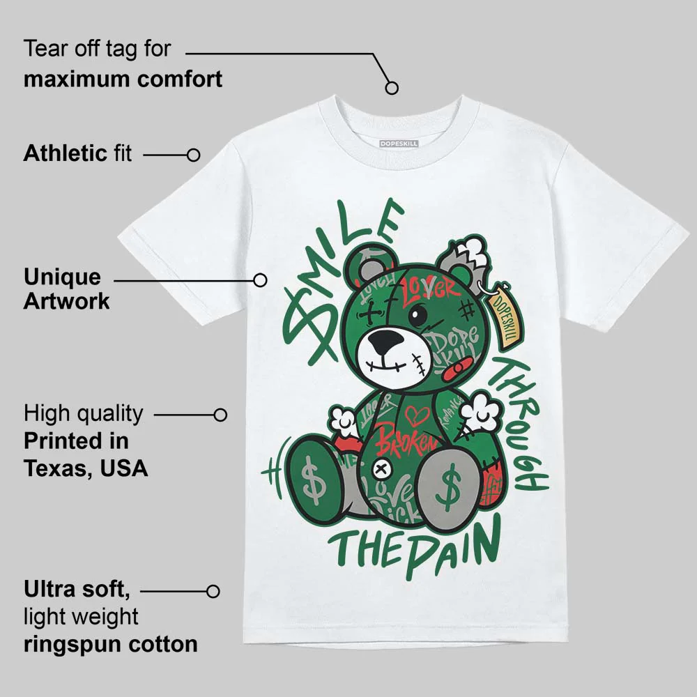 Concrete Rose 3s DopeSkill T-Shirt Smile Through The Pain Graphic - Image 3