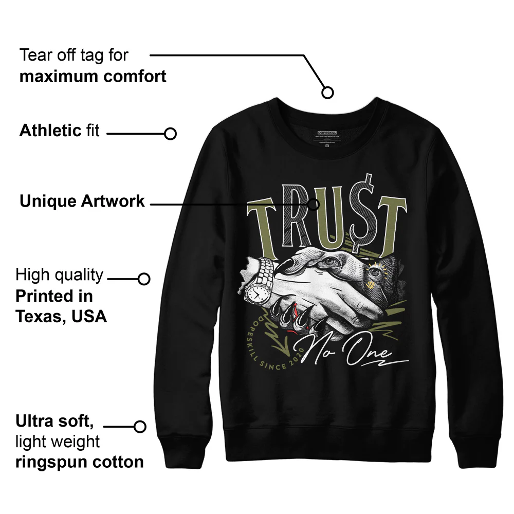 Craft Olive 4s DopeSkill Sweatshirt Trust No One Graphic - Image 3
