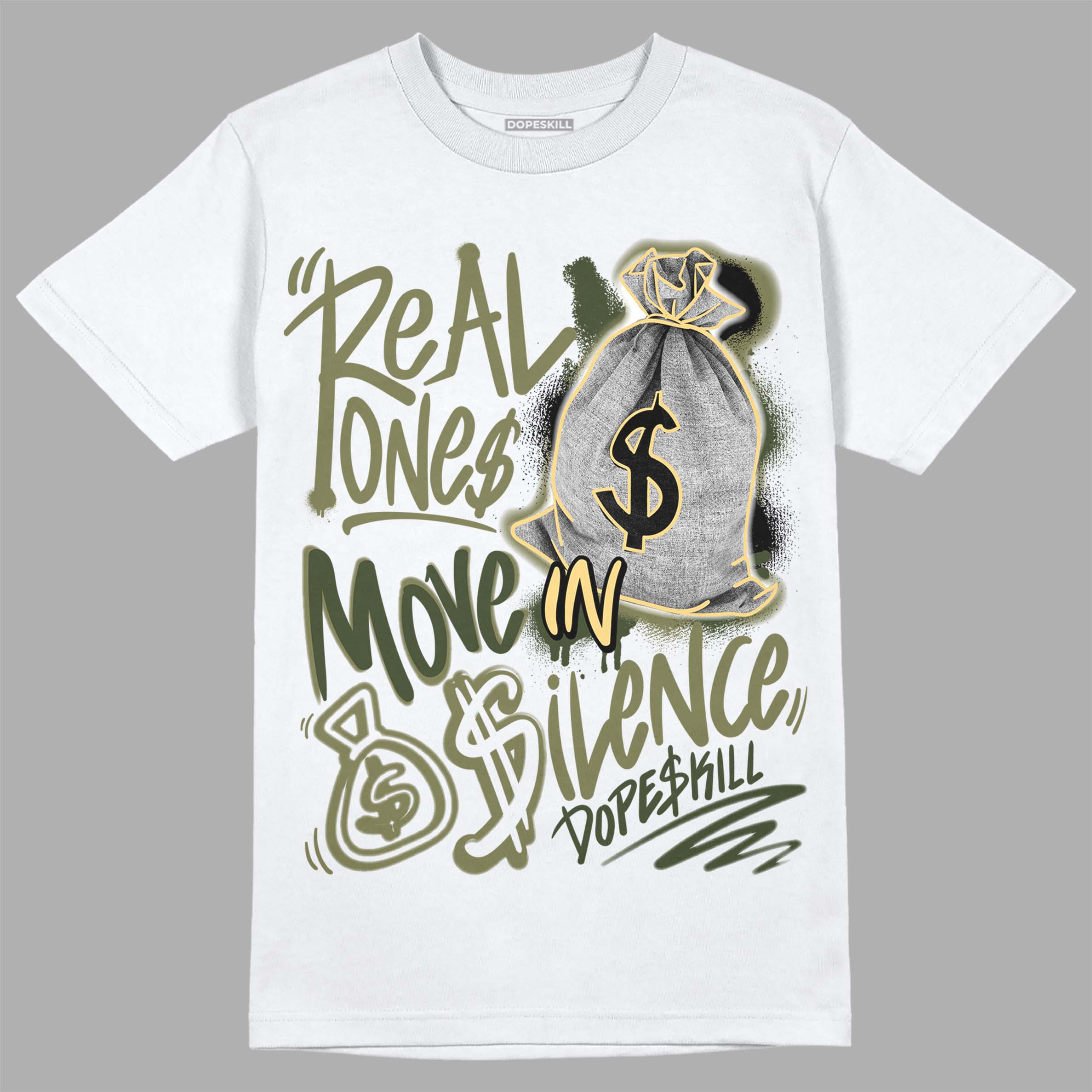 Craft Olive 4s DopeSkill T-Shirt Real Ones Move In Silence Graphic - Image 2