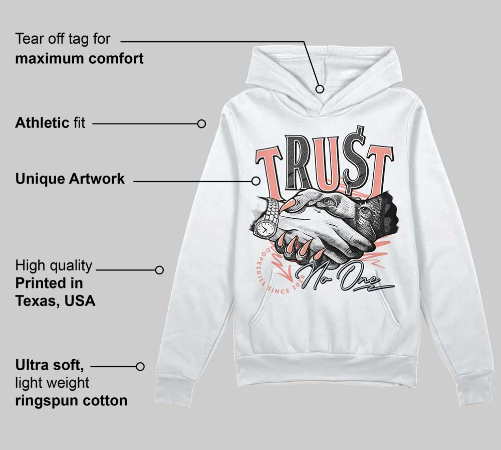 Crimson Bliss 5s DopeSkill Hoodie Sweatshirt Trust No One Graphic - Image 3