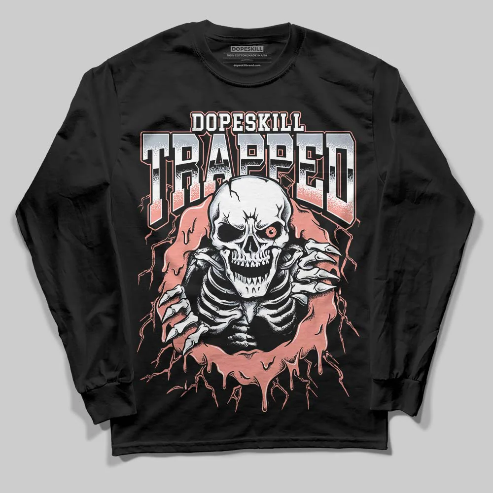 Crimson Bliss 5s DopeSkill Long Sleeve T-Shirt Trapped Halloween Graphic - Image 2
