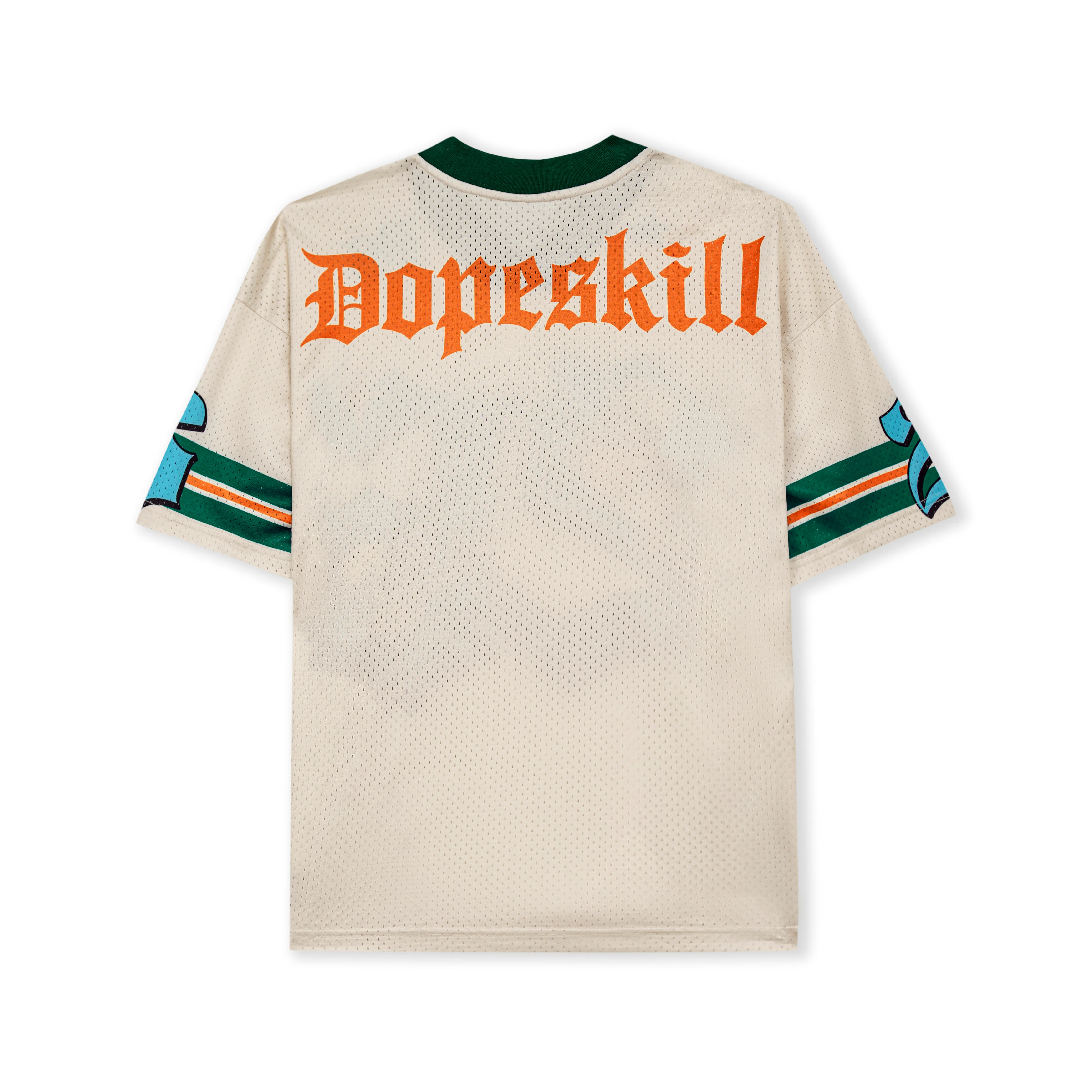 DopeSkill Oversized Jersey Streetwear Graphic Tee Cool V-Neck Beige T-Shirt Angel 26 Graphic - Image 4