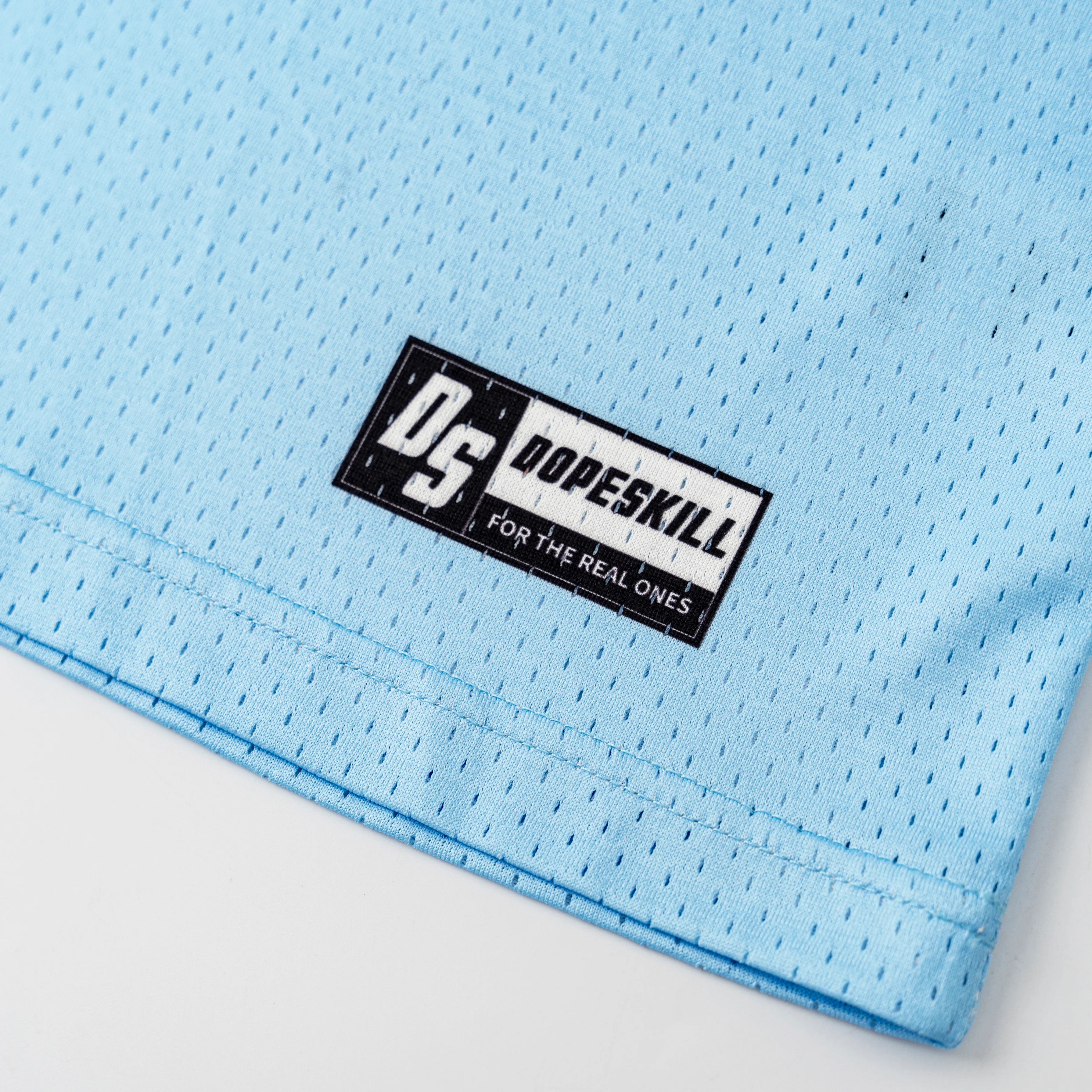 DopeSkill Oversized Jersey Streetwear Graphic Tee Cool V-Neck University Blue T-Shirt Fire 26 Graphic - Image 6