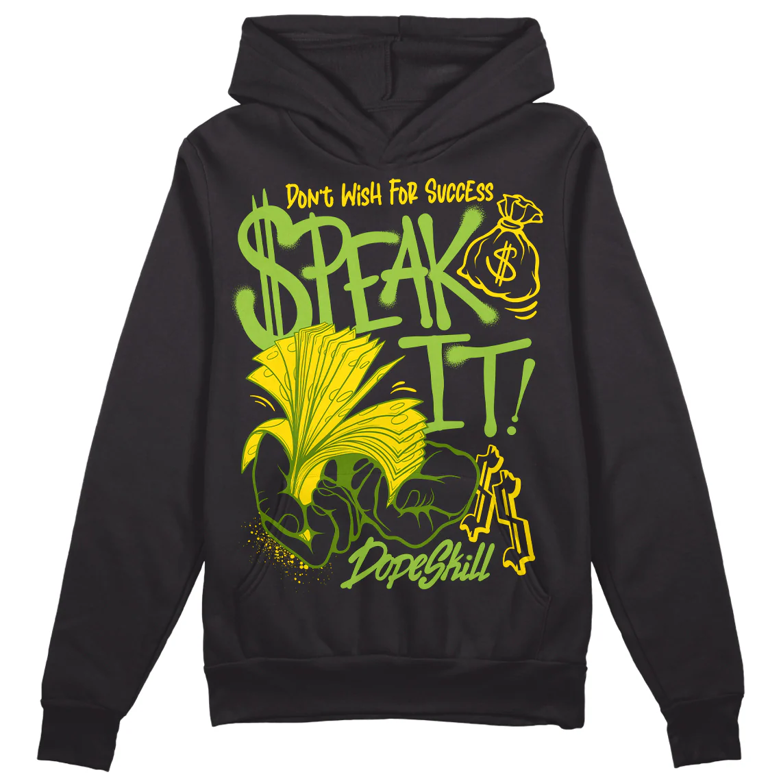 Dunk 'Chlorophyll' DopeSkill Hoodie Sweatshirt Speak It Graphic - Image 2
