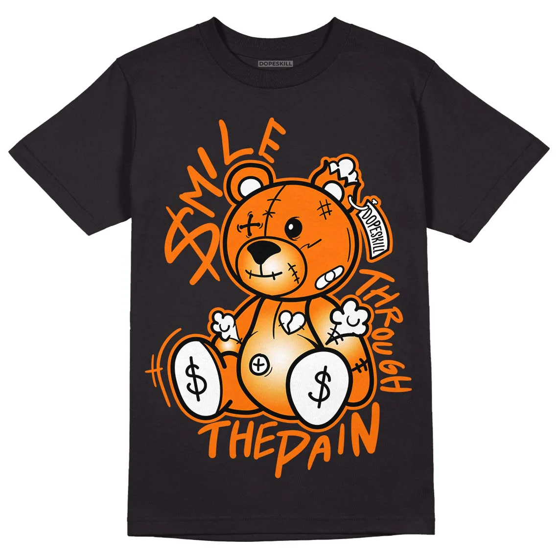 Dunk Low Magma Orange DopeSkill T-Shirt BEAN Graphic - Image 2
