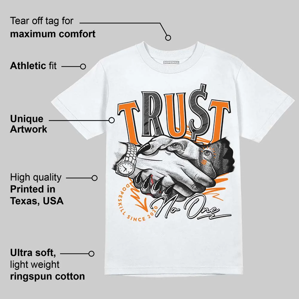 Dunk Low Magma Orange DopeSkill T-Shirt Trust No One Graphic - Image 3