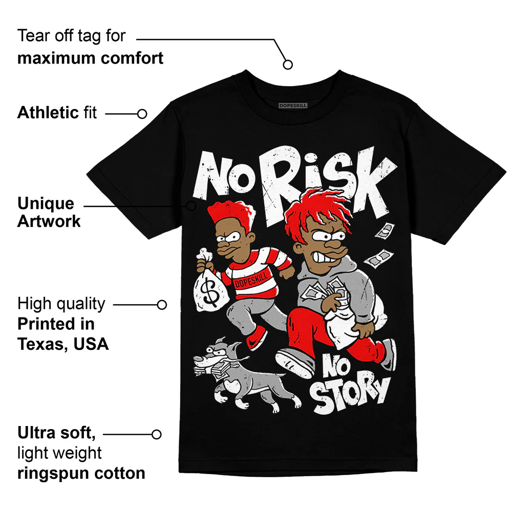Dunk Panda White Black DopeSkill T-Shirt No Risk No Story Graphic - Image 3