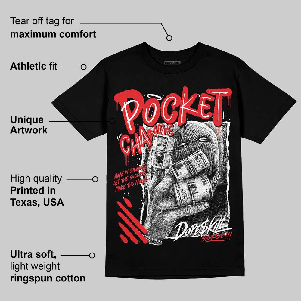 Dunk Panda White Black DopeSkill T-Shirt Pocket Change Graphic - Image 3