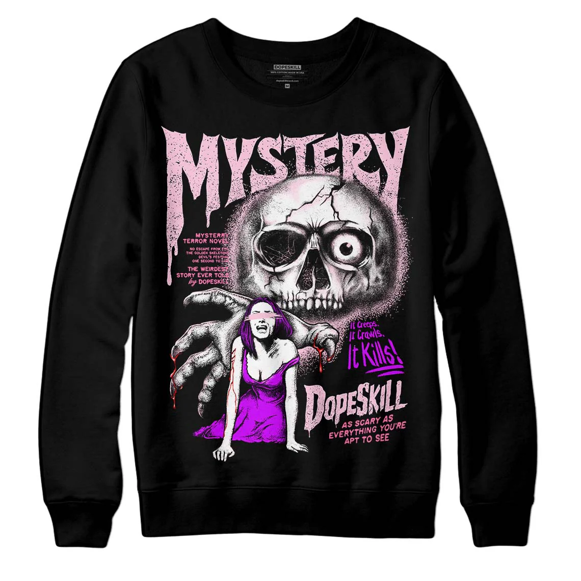 Dunk Pink Foam DopeSkill Sweatshirt Mystery Ghostly Grasp Graphic