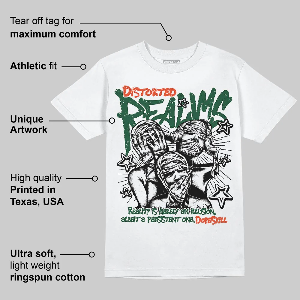 Dunk Team Dark Green Orange DopeSkill T-Shirt Distorted Realms Graphic - Image 3
