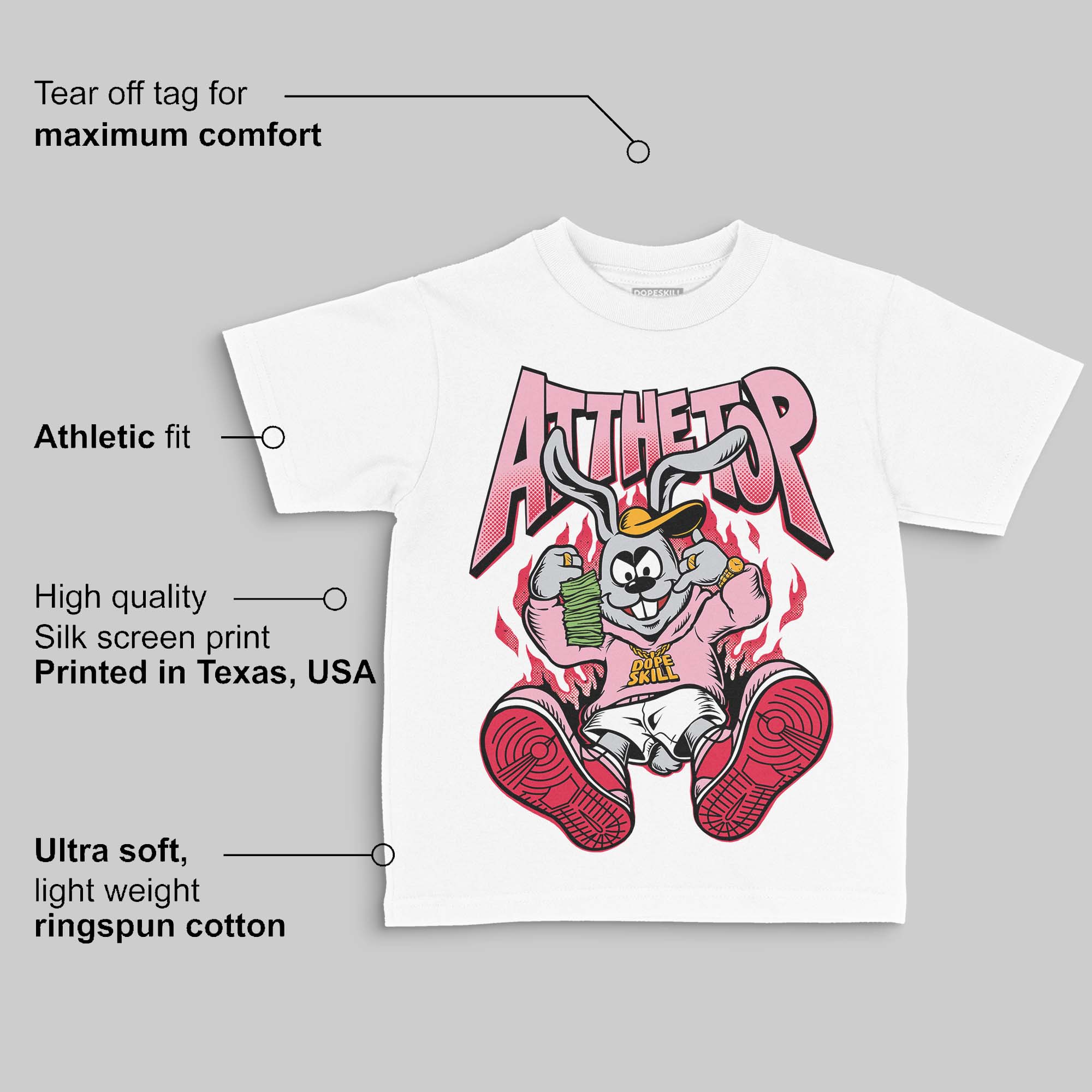Dunk Valentine's Day DopeSkill Toddler Kids T-shirt At The Top Graphic - Image 3