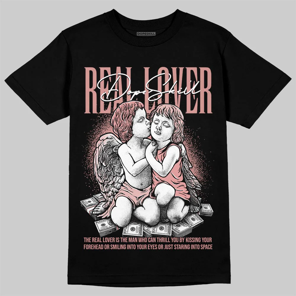 Dusty Rose 40s DopeSkill T-Shirt Real Lover Graphic - Image 2